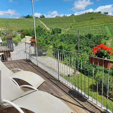 Madama Langa Con Piscina Nelle Vigne Montelupo Albese
